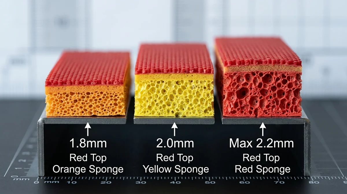 Дебелина на гумата за тенис на маса: 1.8mm, 2.0mm или Max — кое да изберем?